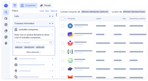 Search – Company – Filters Search – Company – Filters